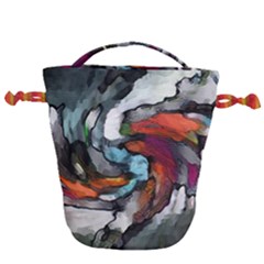 Abstract Art Drawstring Bucket Bag
