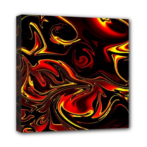 Modern Art Design Fantasy Surreal Orange Mini Canvas 8  X 8  (stretched)