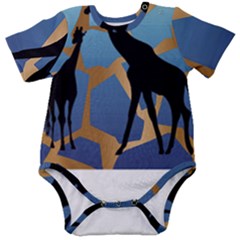 Giraffe Lover T- Shirt G I R A F F E O N G I R A F F E P R I N T P R E T T Y F O R V A C A T I O N T Baby Short Sleeve Bodysuit
