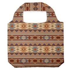 Southwest-pattern-tan-large Premium Foldable Grocery Recycle Bag