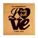 Personalized Love Anniversary Date Name Wood Photo Frame Cube View2