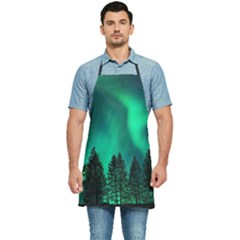 Aurora Northern Lights Phenomenon Atmosphere Sky Kitchen Apron