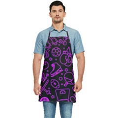 Telegram Pattern Art Patterns Kitchen Apron