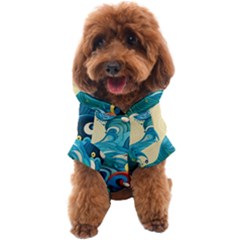 Waves Ocean Sea Abstract Whimsical (2) Dog Coat
