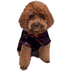 Abstract Light Star Design Laser Light Emitting Diode Dog T-shirt