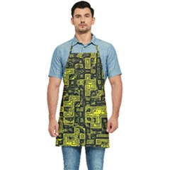 Background Graphic Beautiful Wallpaper Yellow Kitchen Apron