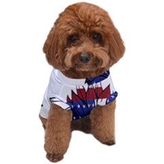 Usa Flag Sunglasses Usa Flag American Flag Flower Dog T-shirt