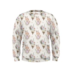 Roses-white Kids  Sweatshirt