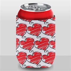 Seamless-heart-red Can Holder