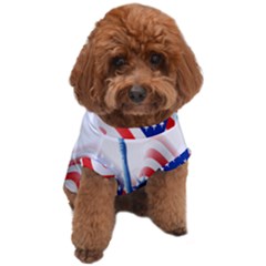 Statue Of Liberty And Usa Flag Art Dog T-shirt