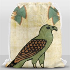 Egyptian Paper Papyrus Bird Drawstring Bag (large)