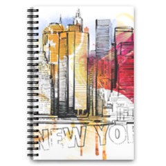 New York City Skyline Vector Illustration 5 5  X 8 5  Notebook