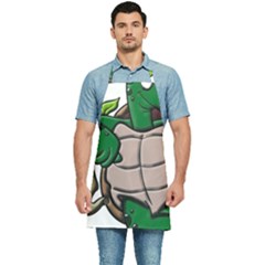 Amphibian-animal-cartoon-reptile Kitchen Apron