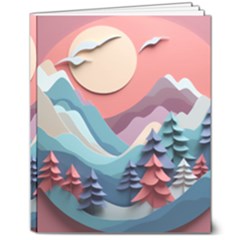 Paper Art Pastel 8  X 10  Hardcover Notebook