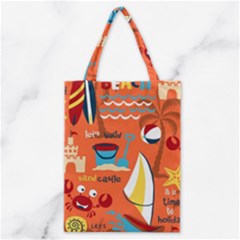 Seamless-pattern-vector-beach-holiday-theme-set Classic Tote Bag
