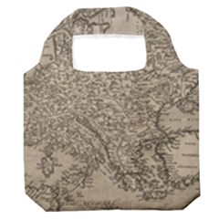 Vintage Map Europe Premium Foldable Grocery Recycle Bag
