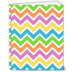 Chevron-pattern-design-texture 8  X 10  Hardcover Notebook