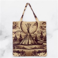Nation Indian Native Indigenous Grocery Tote Bag