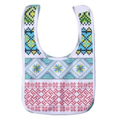 Ukraine Ornament Pattern Symbolism Geometric Baby Bib