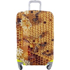 Bees Nature Animals Honeycomb Luggage Cover (large)