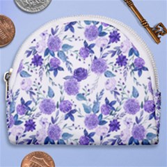 Violet-01 Horseshoe Style Canvas Pouch