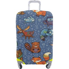 Animals Pattern Colorful Vector Luggage Cover (large)