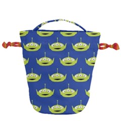 Alien Pattern Drawstring Bucket Bag