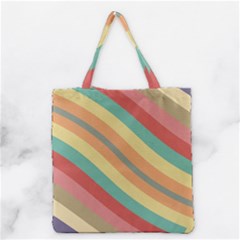 Pattern Design Abstract Pastels Grocery Tote Bag
