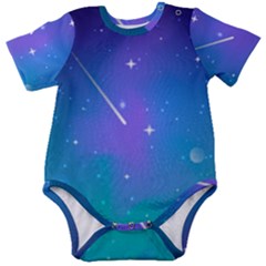 Stars Sky Cosmos Galaxy Baby Short Sleeve Bodysuit