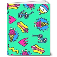 Pattern Adweek Summer 8  X 10  Hardcover Notebook