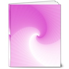 Abstract Spiral Pattern Background 8  X 10  Hardcover Notebook