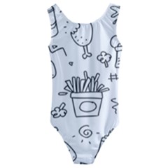 Set Chalk Out Scribble Collection Kids  Cut-out Back One Piece Swimsuit