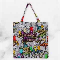 Hip Hop Background Grocery Tote Bag