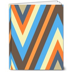 Pattern Triangle Design Repeat 8  X 10  Hardcover Notebook