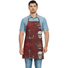 Tattoo Old School Background Pattern Kitchen Apron