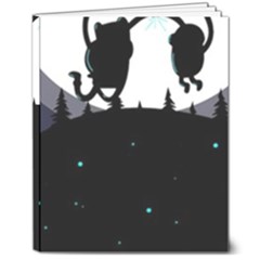 Cartoon  Adventure Time 8  X 10  Hardcover Notebook