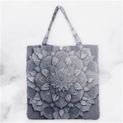 Flower Ornament Graphic Ornate Grocery Tote Bag