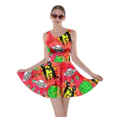 Explode Space Frizzle Letter 2 Skater Dress