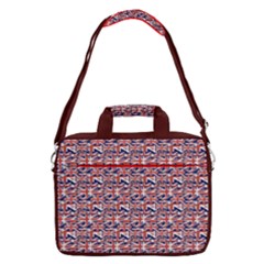 Red & Blue Pattern Of British Flag Print 16  Shoulder Laptop Bag 