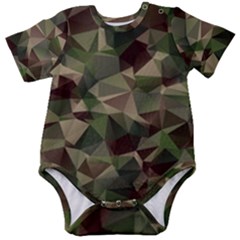 Abstract Vector Military Camouflage Background Baby Short Sleeve Bodysuit