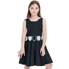Moon Phases, Eclipse, Black Kids  Skater Dress