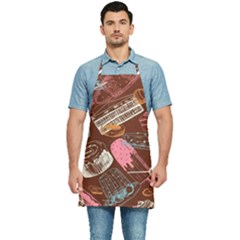 Sweet Food Seamless Pattern Kitchen Apron
