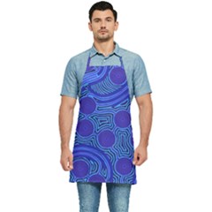 Authentic Aboriginal Art - Rivers Around Us Kitchen Apron