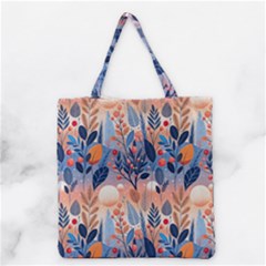 Seasons Foliage Branches Berries Seamless Background Texture Nature Grocery Tote Bag