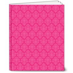 Pink Pattern, Abstract, Background, Bright, Desenho 8  X 10  Hardcover Notebook