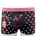Personalized Photo Name Heart pattern Boxers Men s Boxer Briefs View1