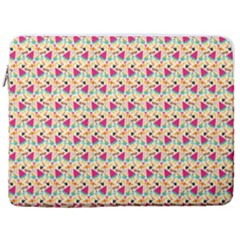 Summer Watermelon Pattern 17  Vertical Laptop Sleeve Case With Pocket