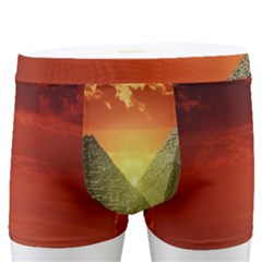 Pyramids Egypt Monument Landmark Sunrise Sunset Egyptian Men s Boxer Briefs