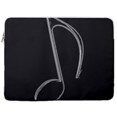 Eighth Note 8e245177-3b01-46c5-8203-b2dfeddb6d62 17  Vertical Laptop Sleeve Case With Pocket