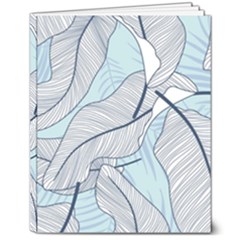 Tropical Flower Seamless Pattern 8  X 10  Hardcover Notebook